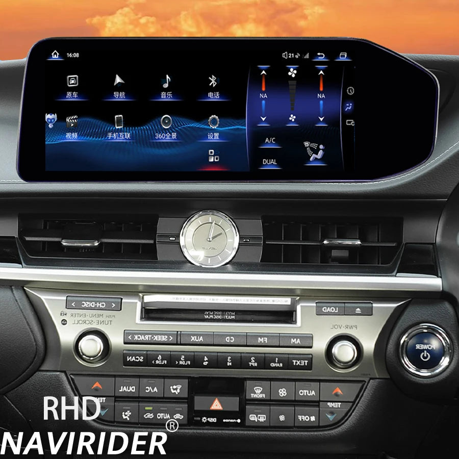 Plug To Play Carplay RHD Car Radio For Lexus ES ES300 ES250 ES350 ES300h 2013-2017 12.3''