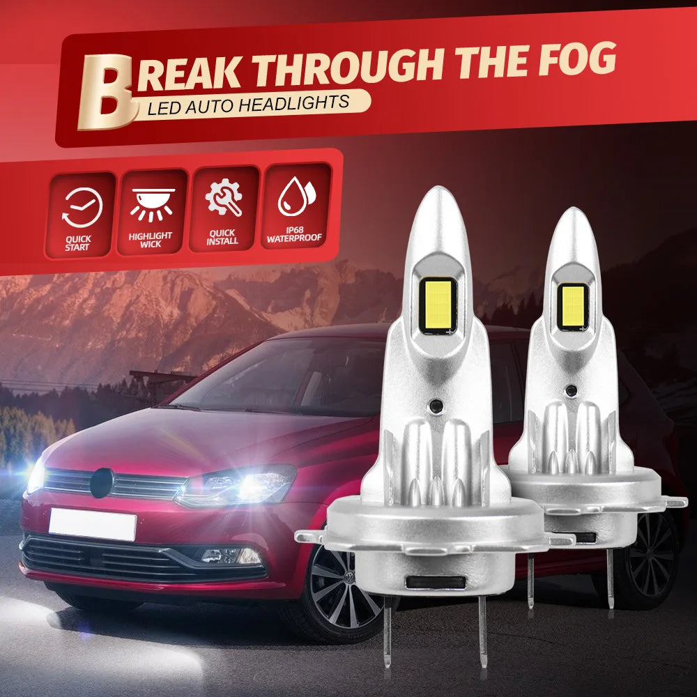 Led Headlight 60W Canbus No Error Motorcycle Lamp 6000K For BMW C600 C650GT F650GS F700GS