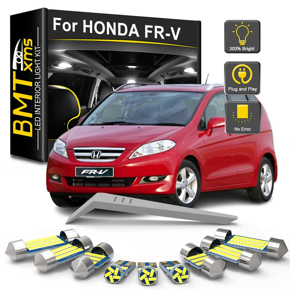 10-Piece LED Interior Light Kit for Honda FR-V FRV Edix - Canbus Error-Free Bulbs | AUTOKITSHOP