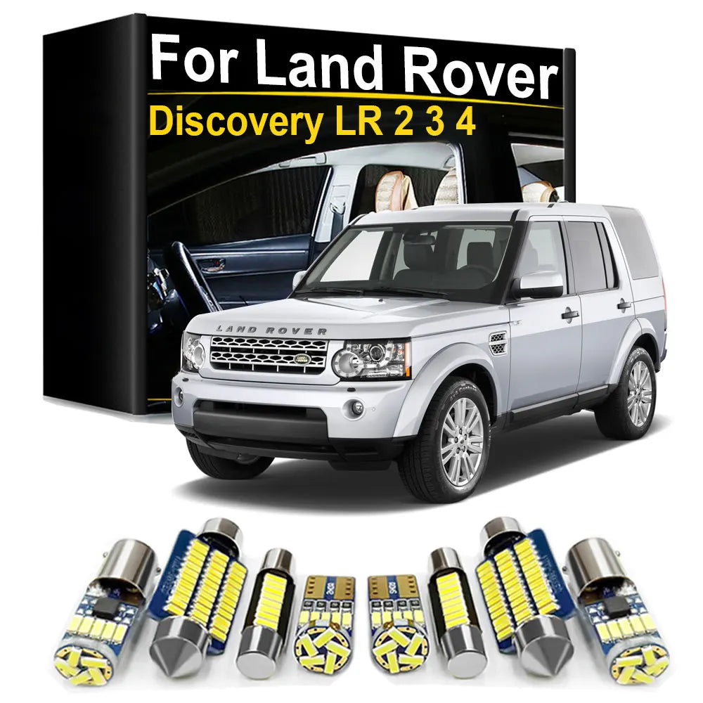 LED Interior Light Kit for Land Rover Discovery LR 2 3 4 L318 L319 1998-2007 - Canbus Dome Map Door Trunk Bulbs | AUT...