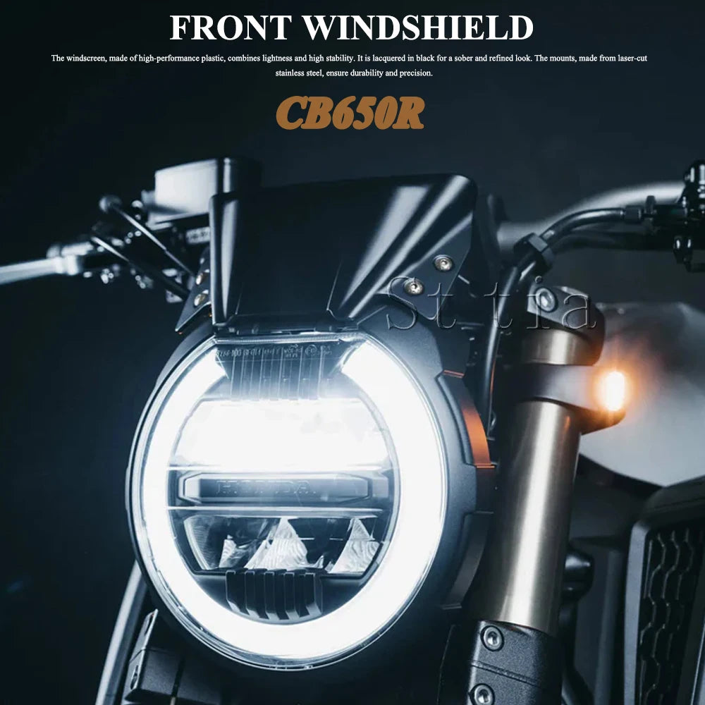 CB650R 2019-2023 2022 2021 Motorcycle Accessories Windshield Windscreen Screen P for HONDA 2019-2023 - Automotive LED Li