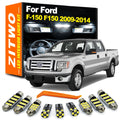 ZITWO 13Pcs Car Indoor Lamp For Ford F-150 F150 2009 2010 2011 2012 2013 2014 LE for Ford F150 - Canbus LED Car Light