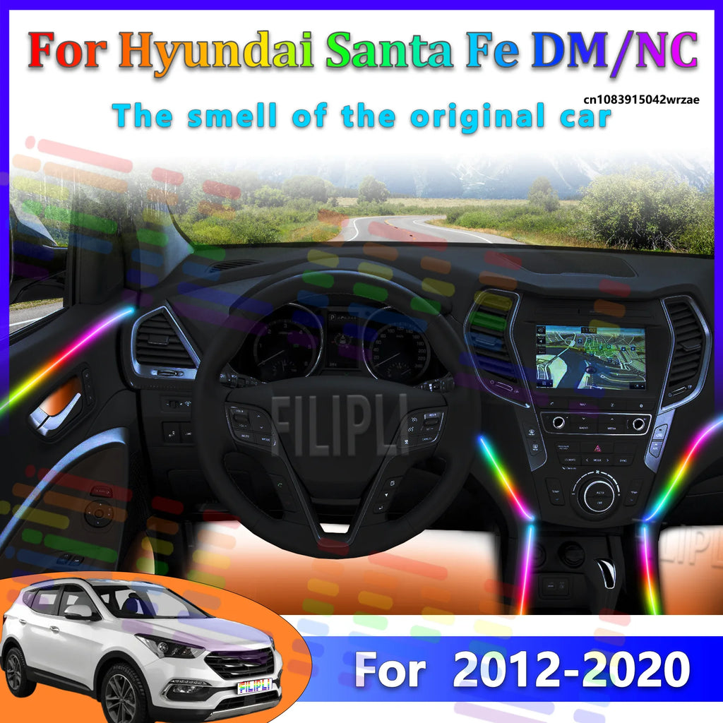 64 RGB - Neon Strip - for Hyundai - App Control - Car Interior Lighting | AUTOKITSHOP