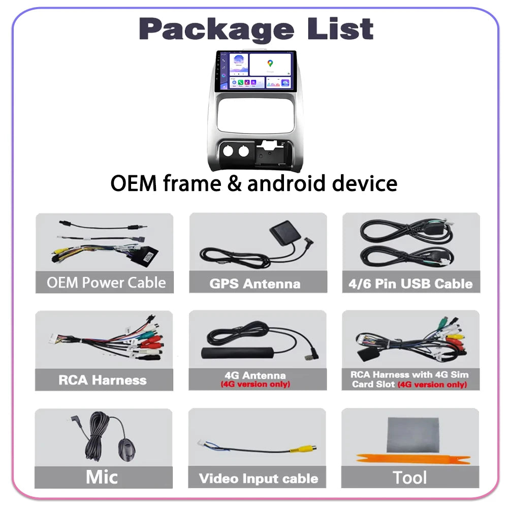 For JEEP LIBERTY CHEROKEE 2001-2007 Android Auto Screen Car Stereo Radio Multimedia Wirele