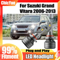 2X 120W 28000LM 9005 LED Headlights 6000K White Canbus No Error For Suzuki Grand Vitara 20