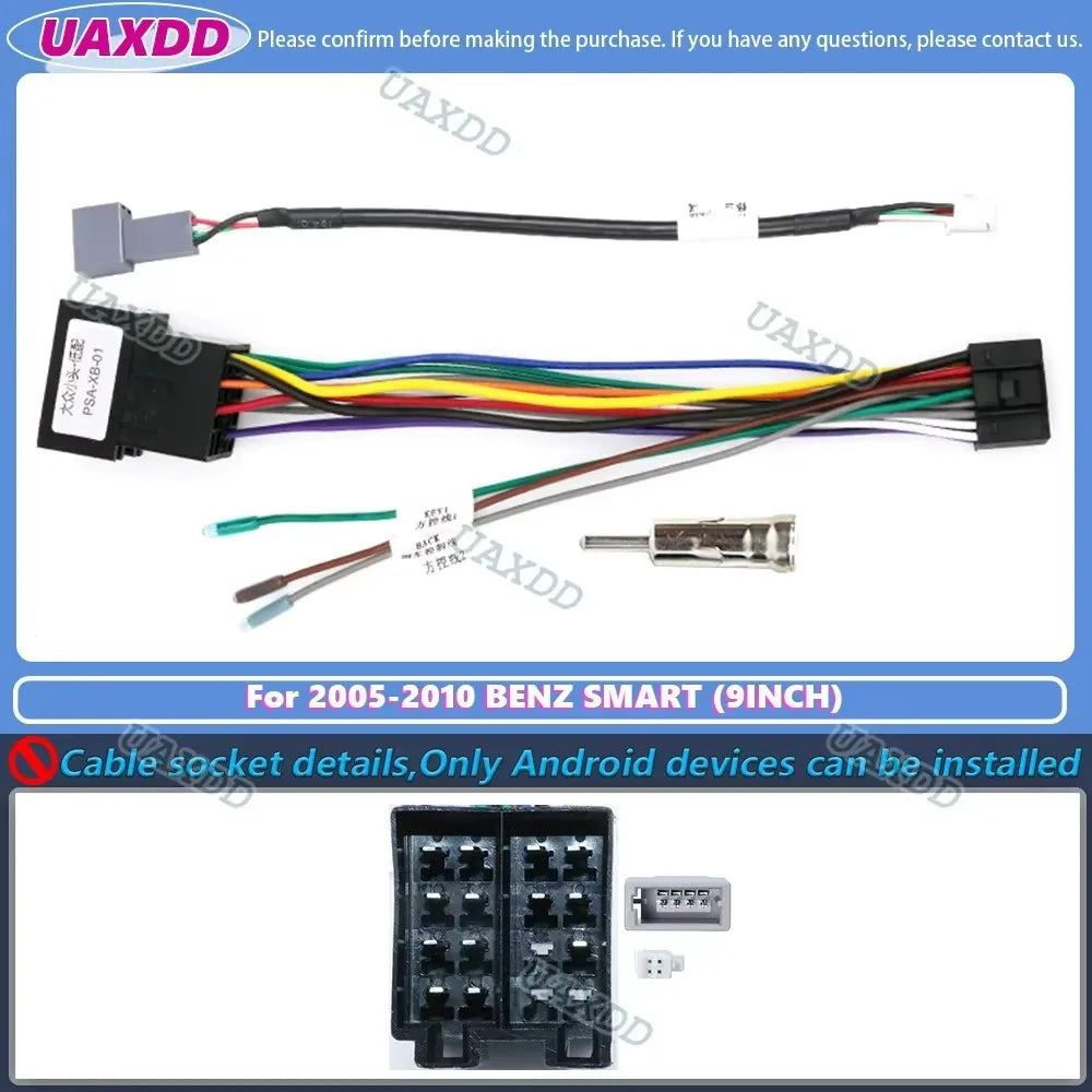 Car dvd mp5 fascias video dashboard audio multimedia frame panel player cable harness canb
