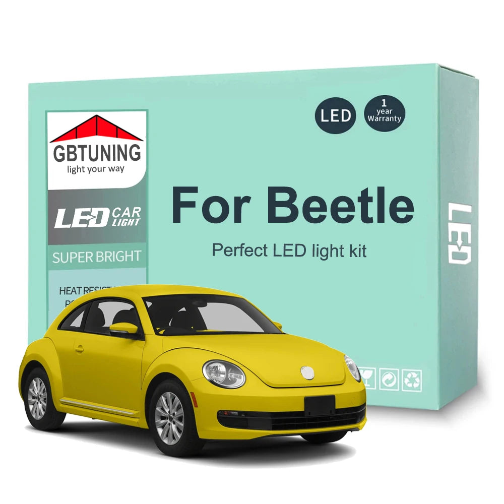 LED Interior Light Kit for Volkswagen VW Beetle 1998-2015 - Canbus Dome Map Door Trunk Bulbs | AUTOKITSHOP