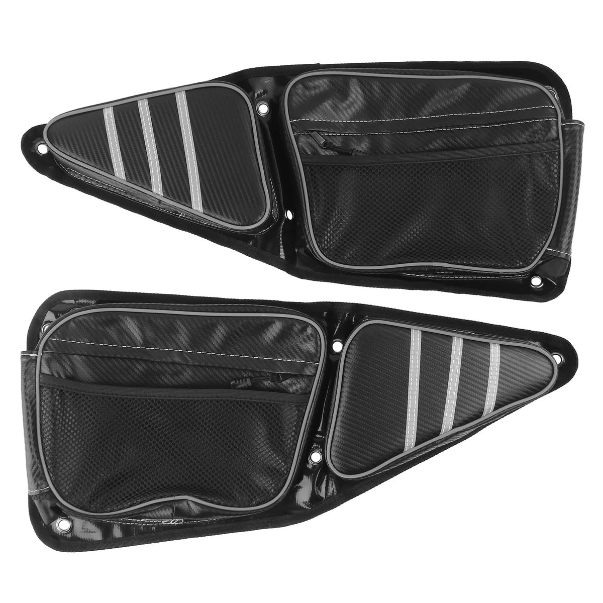 Heavy Duty Black Front Side Door Storage Knee Pad Bag for UTV Polaris RZR XP 1000 900 S Left & R - Automotive LED Light