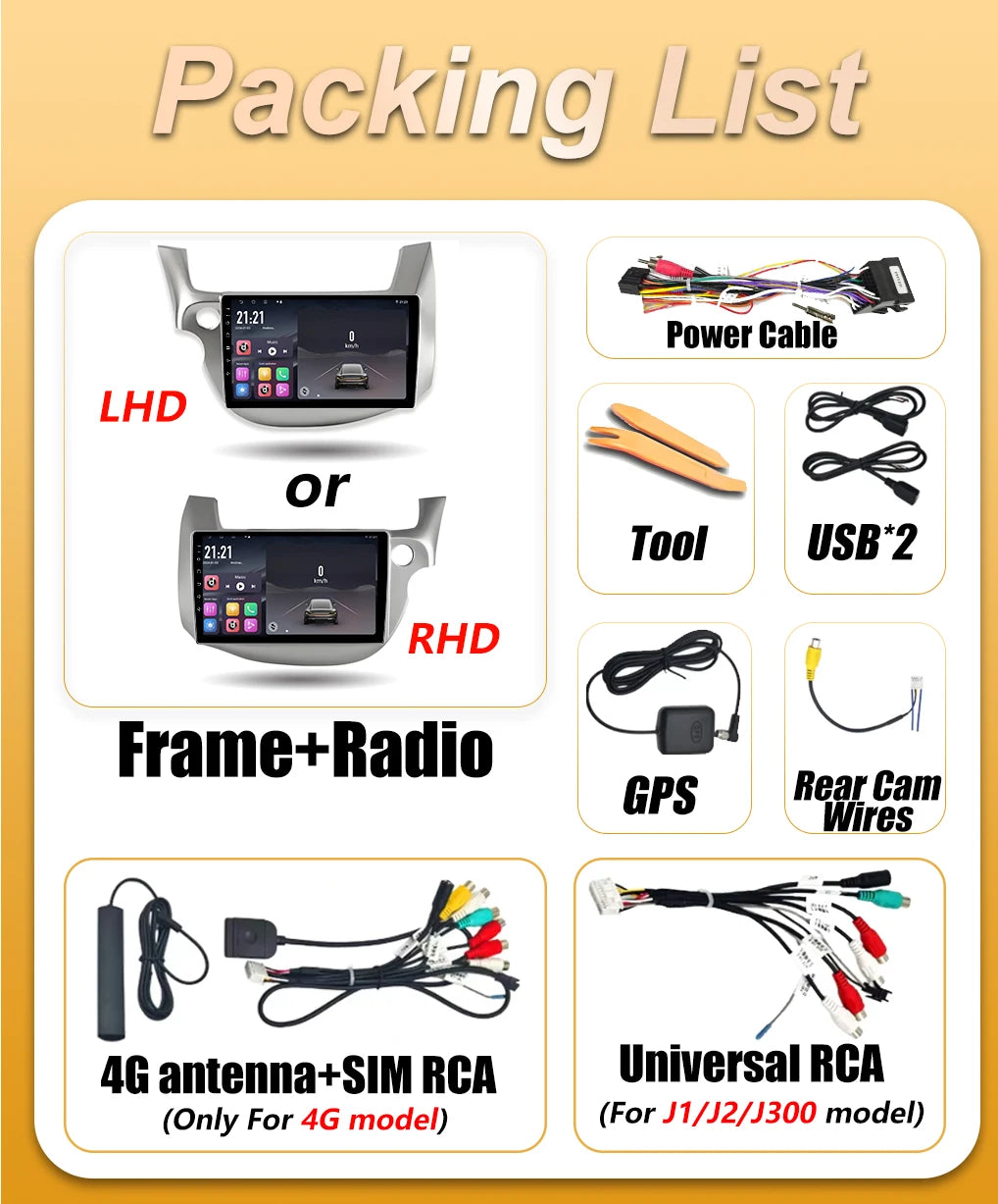 Android 16 Car Radio For Honda Jazz 2 GG 2008 - 2014 Fit 2 GE GP GE 2007 - 2014 Multimedia | AUTOKITSHOP