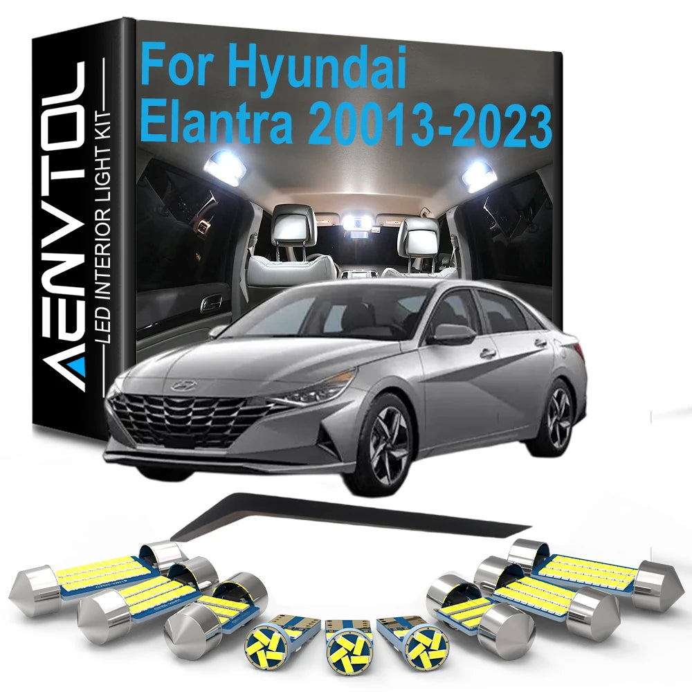 LED Interior Light Kit for Hyundai 2001-2016 - Canbus Error-Free Interior Bulbs