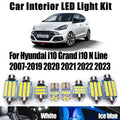 9-Piece LED Interior Light Kit for Hyundai i10 Grand i10 N Line 2007- 2021 - Canbus Dome Map Door Trunk Bulbs | AUTOK...