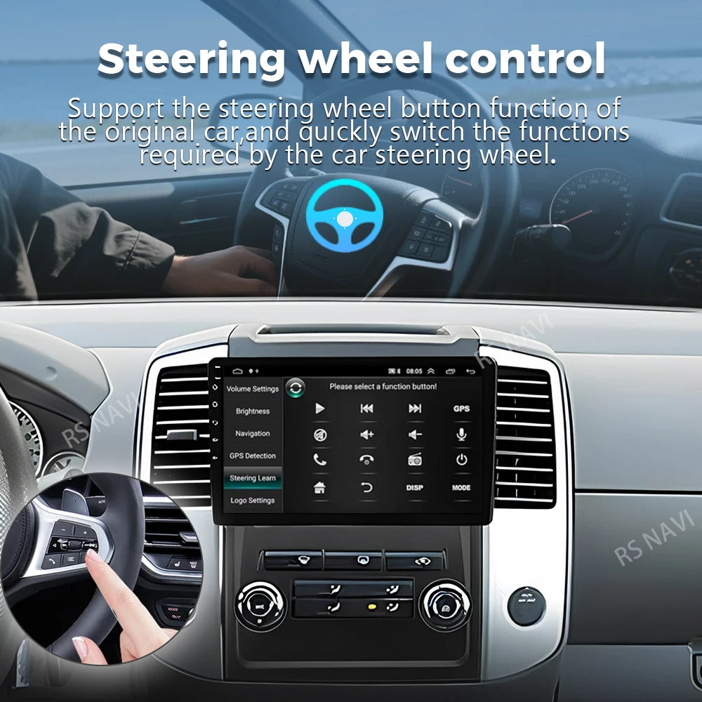 Android 16 Carplay Car Radio For Nissan Frontier 2009-2012 For Nissan Xterra 2 N50 2008-20