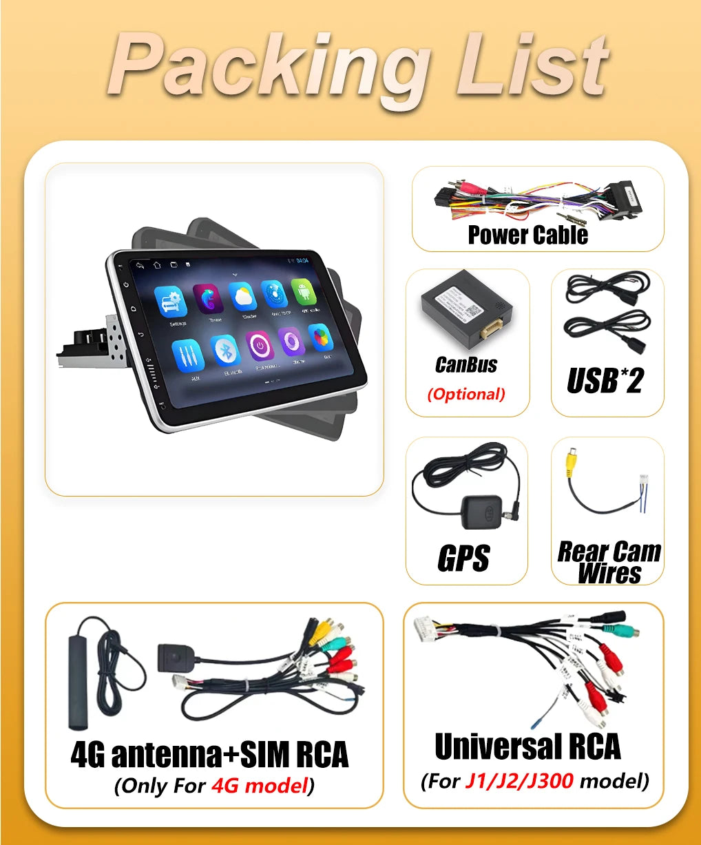 Android 15 1 DIN Screen Universal 9 10 inch Car Stereo CarPlay Car Radio Android Auto GPS  | AUTOKITSHOP