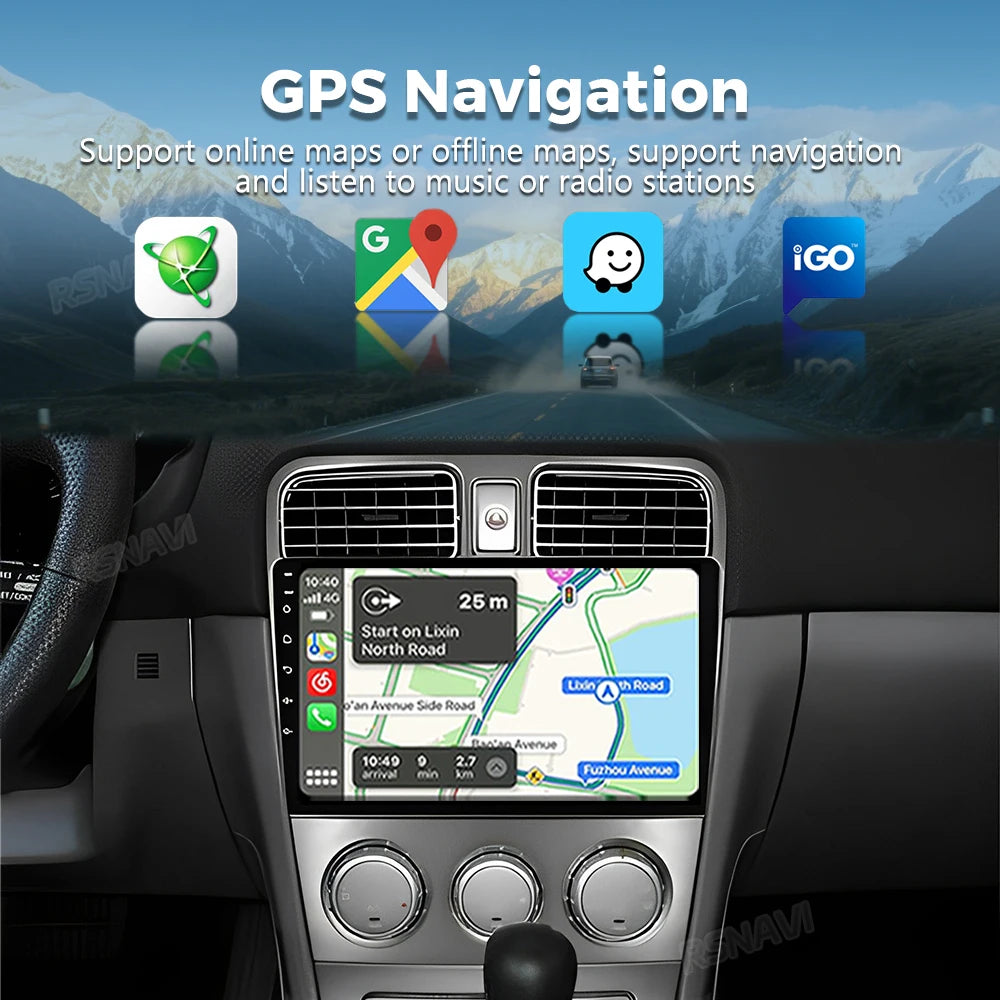 Android 16 For Subaru Forester SG 2002 - 2008 2K QLED Android Car Radio Multimedia Video P