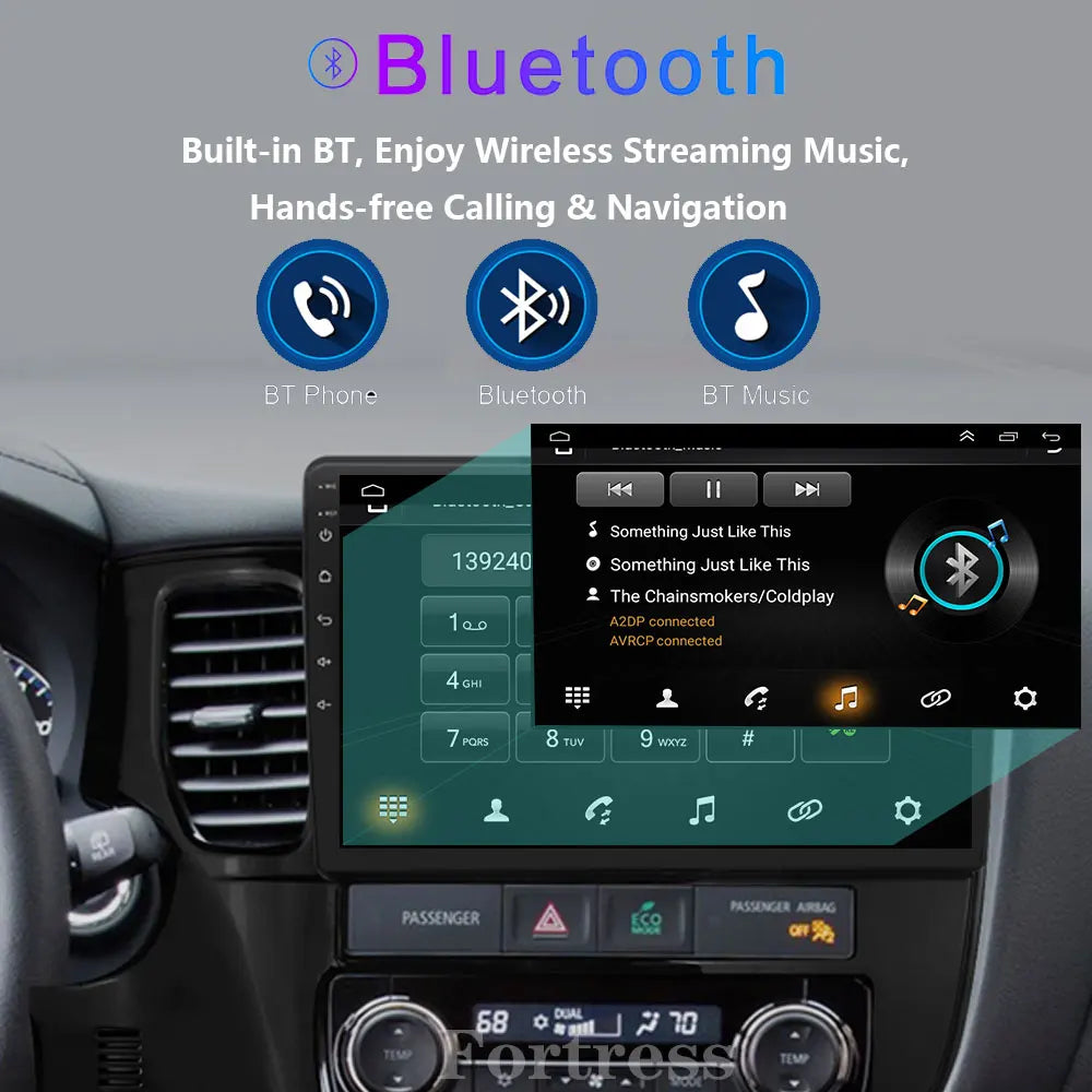 2din Android 16 Carplay Car Radio For Mitsubishi Outlander 3 xl 2012 - 2018 Multimedia Pla