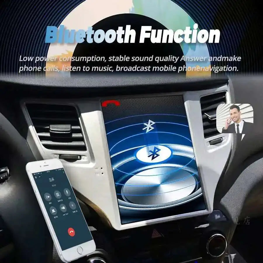 Vertical Screen Car Multimedia GPS Navigation For Hyundai Tucson 2017 Autoradio Bluetooth
