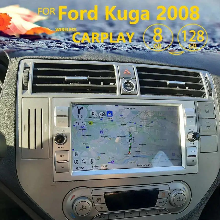 8GB RAM 128GB ROM Android 12 Multimedia Video Player For Ford Kuga 2008 Smax Fiesta Naviga