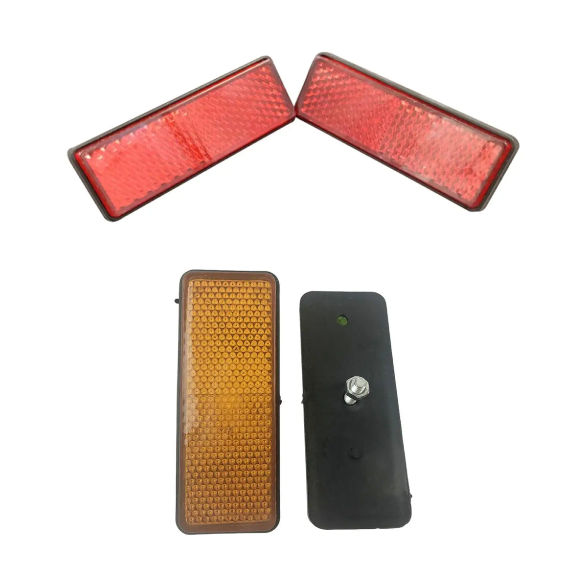 2x Rectangular Reflectors Professional Replace Parts Reflective Panel Simple Installation Attach - Automotive LED Light