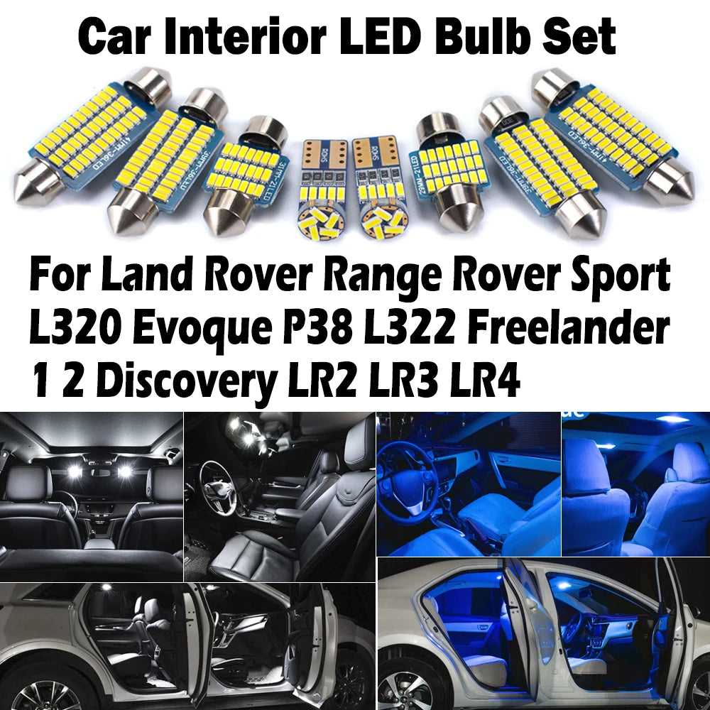 LED Interior Light Kit for Land Rover Range Rover Sport L320 Evoque P38 L322 Freelander 1 2 Discovery LR2 LR3 LR4 - C...