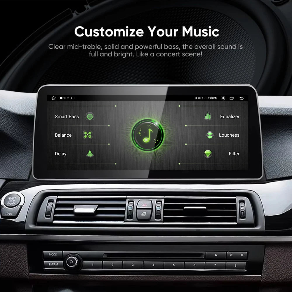 12.3" GPS Stereo Navigation For BMW 5 Series F10 F11 F07 F18 2010 - 2017 Multimedia Player