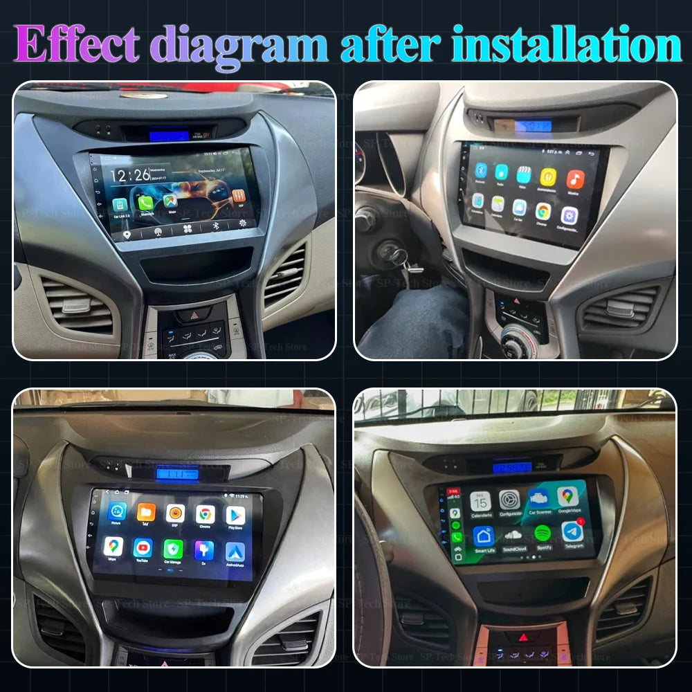 For Hyundai Elantra Avante Md I35 2011 - 2016 Carplay All-in-one Car Radio Multimedia 8 Co | AUTOKITSHOP