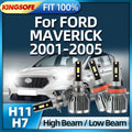 Roadsun 2/4PCS LED Headlights H7 H11 Car Headlamp 110W Bulbs For FORD MAVERICK 2001 2002 2