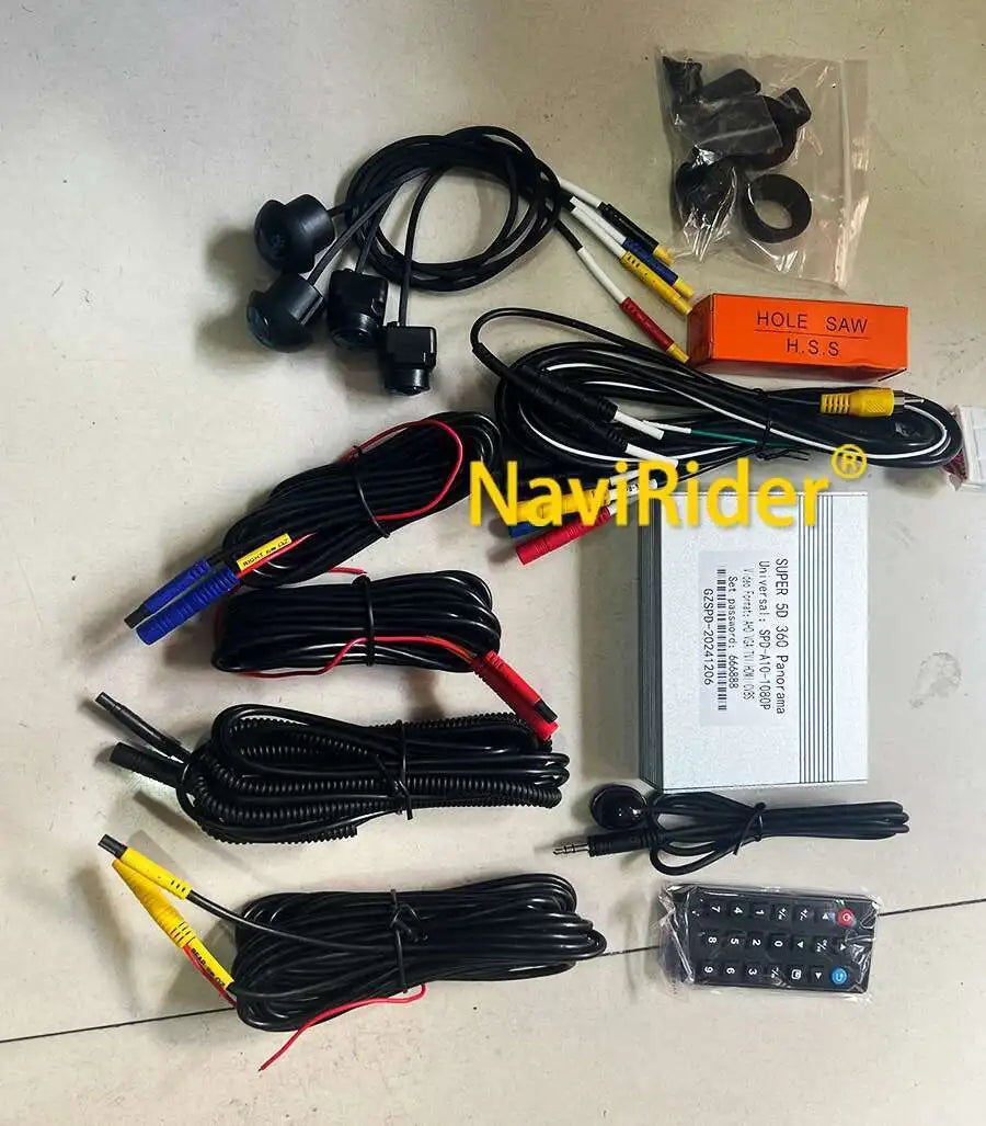 Navirider 5D 360 Degree Parking System Car Dvr Camera Auto HD 1080P Driving Recorder Panor