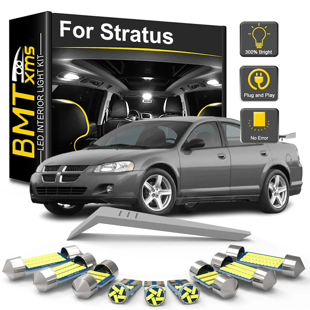 12-Piece LED Interior Light Kit for Dodge Stratus - Canbus Error-Free Bulbs | AUTOKITSHOP