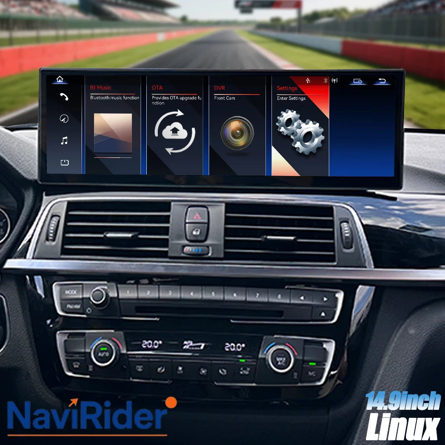 14.9" Linux Screen Audio For BMW 3 Series F30-F36 2013-2019 EVO NBT Wireless Carplay Andro