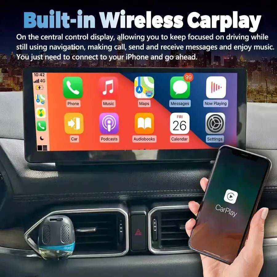 10.25 Inch Android 14 Car Radio Stereo GPS 4G CarPlay Multimedia Video Navigation Player F | AUTOKITSHOP