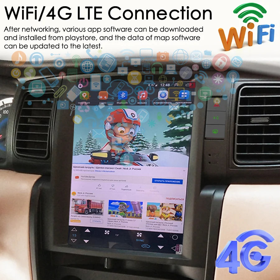 For TOYOTA Corolla EX 04-12 BYD F3 Android 14 10.4Inch Touch Screen Car Multimedia Auto Vi | AUTOKITSHOP