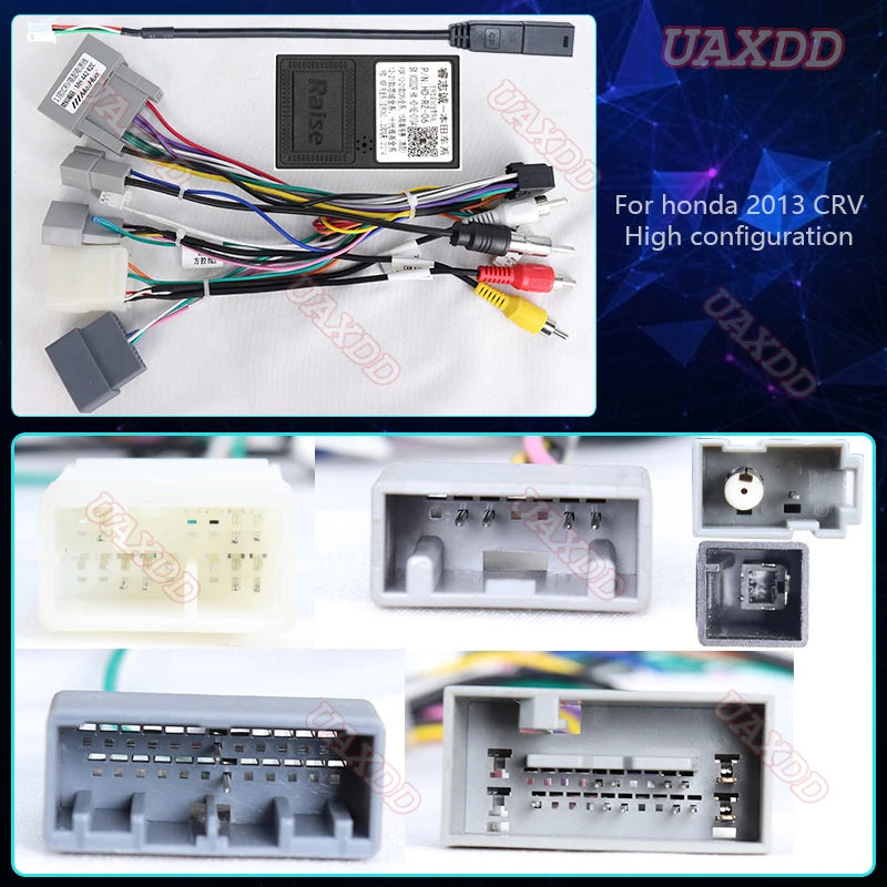 HD-RZ-06Car Stereo CD Radio cables Adapter canbus For honda 2013CRV High configuration 16P