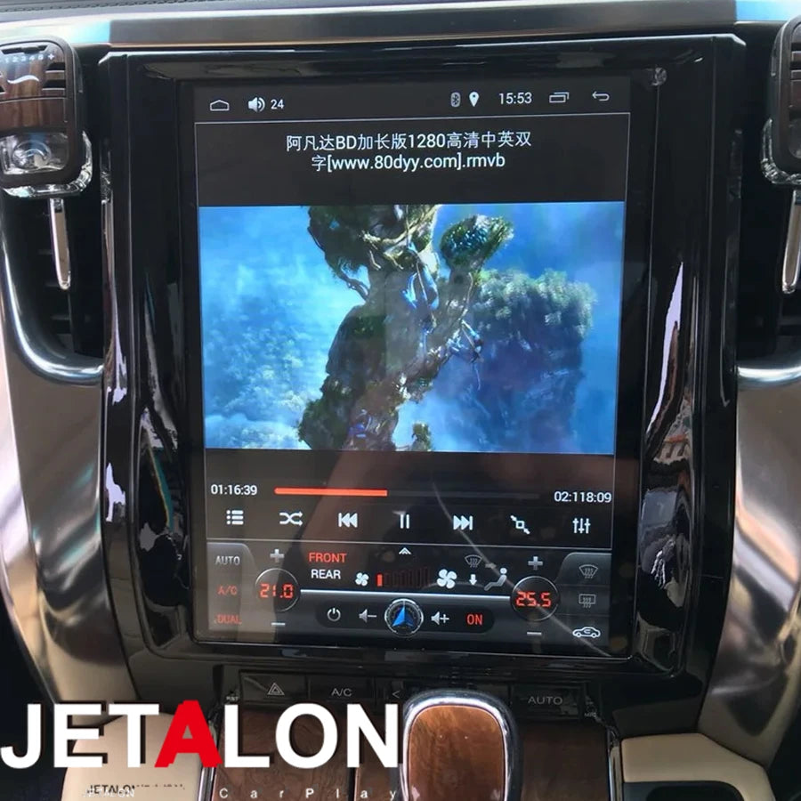 12.1" For Toyota Alphard Vellfire 30 2015 -2020 Android 14 Car Radio Multimedia Video Play