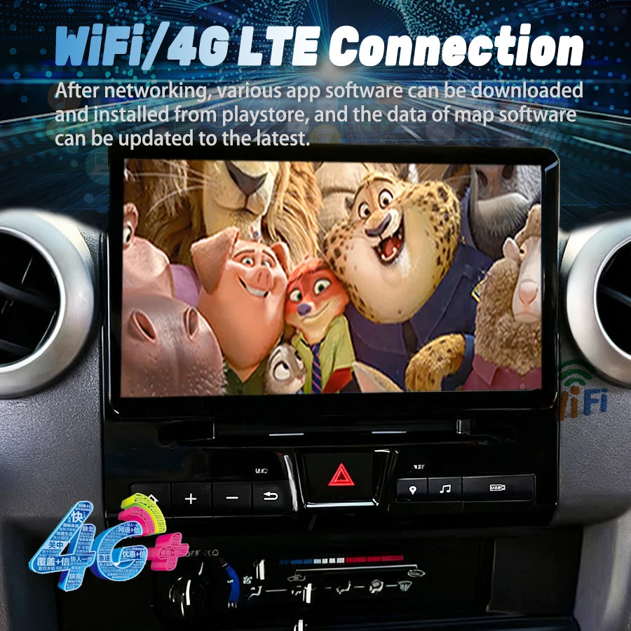 11.5" Screen Multimedia Video Player Navigation GPS Wifi Carplay Android Auto For Toyota L