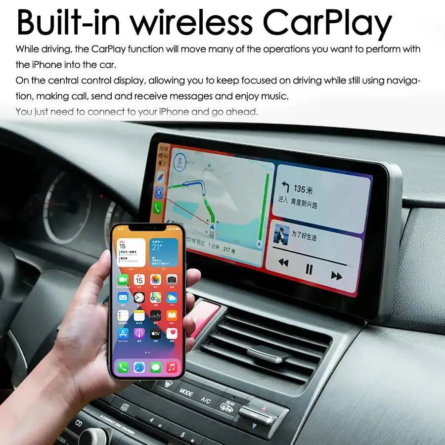 12.3" Android 14 Screen For Honda Accord 7 2003-2008 All In One GPS Navigation Car Multime | AUTOKITSHOP