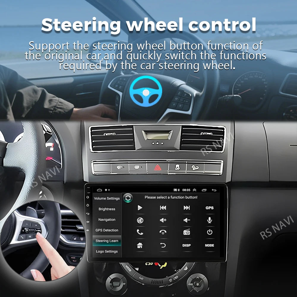 Android 16 For SsangYong Rexton Y290 III 3 2012 - 2017 2K QLED Android Car Radio Multimedi