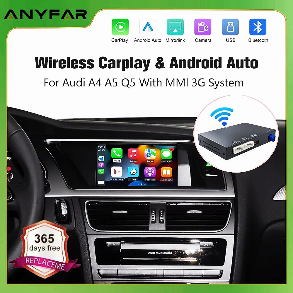 Wireless CarPlay For Audi A4 A5 2008-2016 Q5 2010-2018 Android Auto Mirror Link AirPlay Na | AUTOKITSHOP