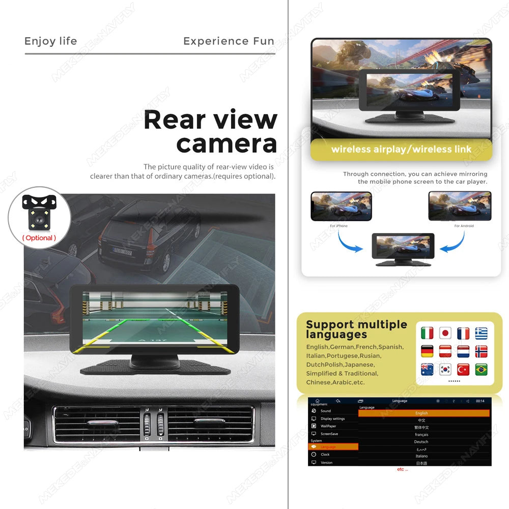 10.26/6.86inch Smart screen car intelligent systems Universal Car Raido Screen Multimedia