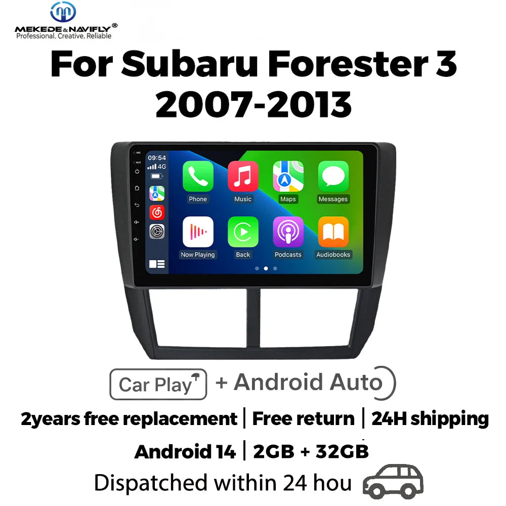 IPS touch screen 9 inch Car Radio For Subaru Forester 3 SH 2007-2013 For Impreza GH GE Car