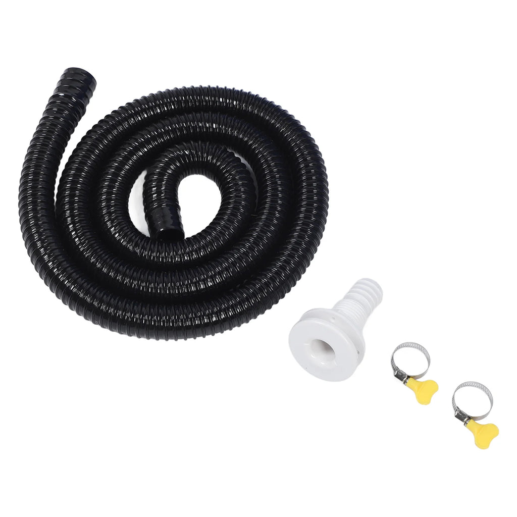 Bilge Pump Installation Kit Black 1‑1/8in Leak Proof Easy Installation Bilge Pump Hose for Bilge - Automotive LED Light