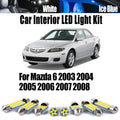 12-Piece LED Interior Light Kit for Mazda 6 2003- 2005 - Canbus Dome Map Door Trunk Bulbs | AUTOKITSHOP