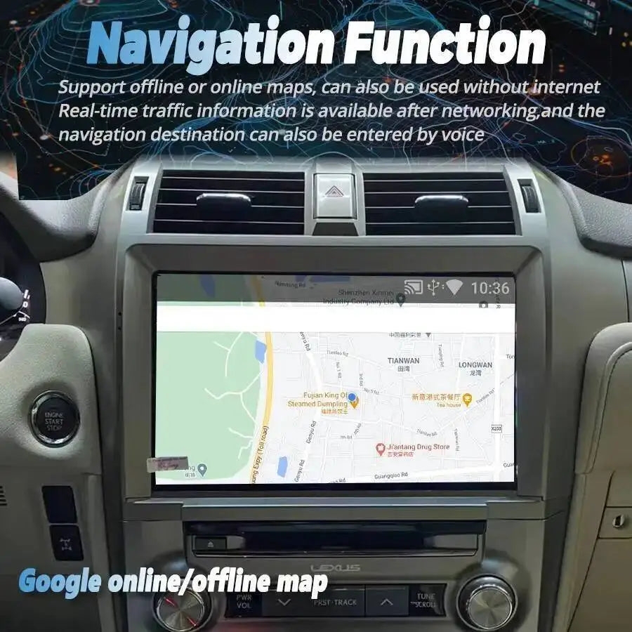 Car Carplay Video Player Audio Radio For Lexus GX400 GX460 2010-2020 Stereo Multimedia GPS | AUTOKITSHOP