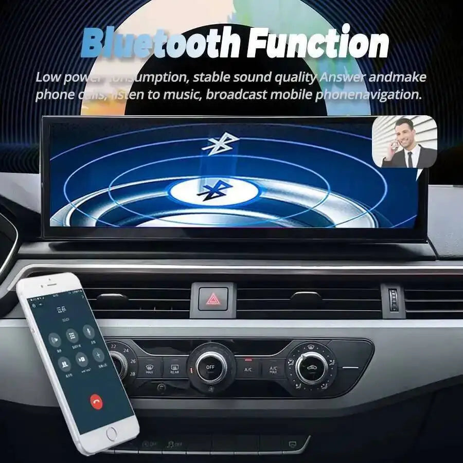 14.9" Android 14 Auto Car Radio GPS Navigation Screen For Audi A4L 2017-2019 Wireless CarP | AUTOKITSHOP