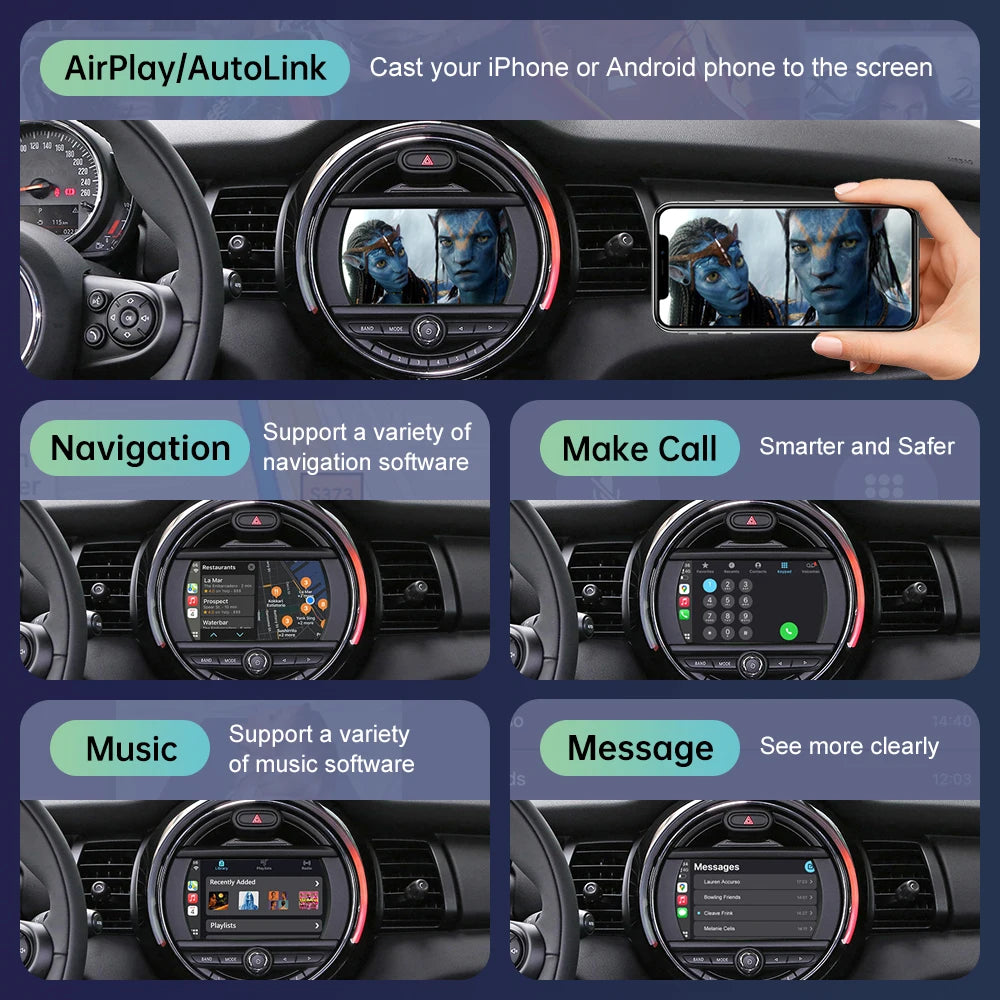 Wireless CarPlay for Mini R55 R56 R57 R58 R59 R60 R61 F54 F55 Clubman Countryman Hardtop J | AUTOKITSHOP