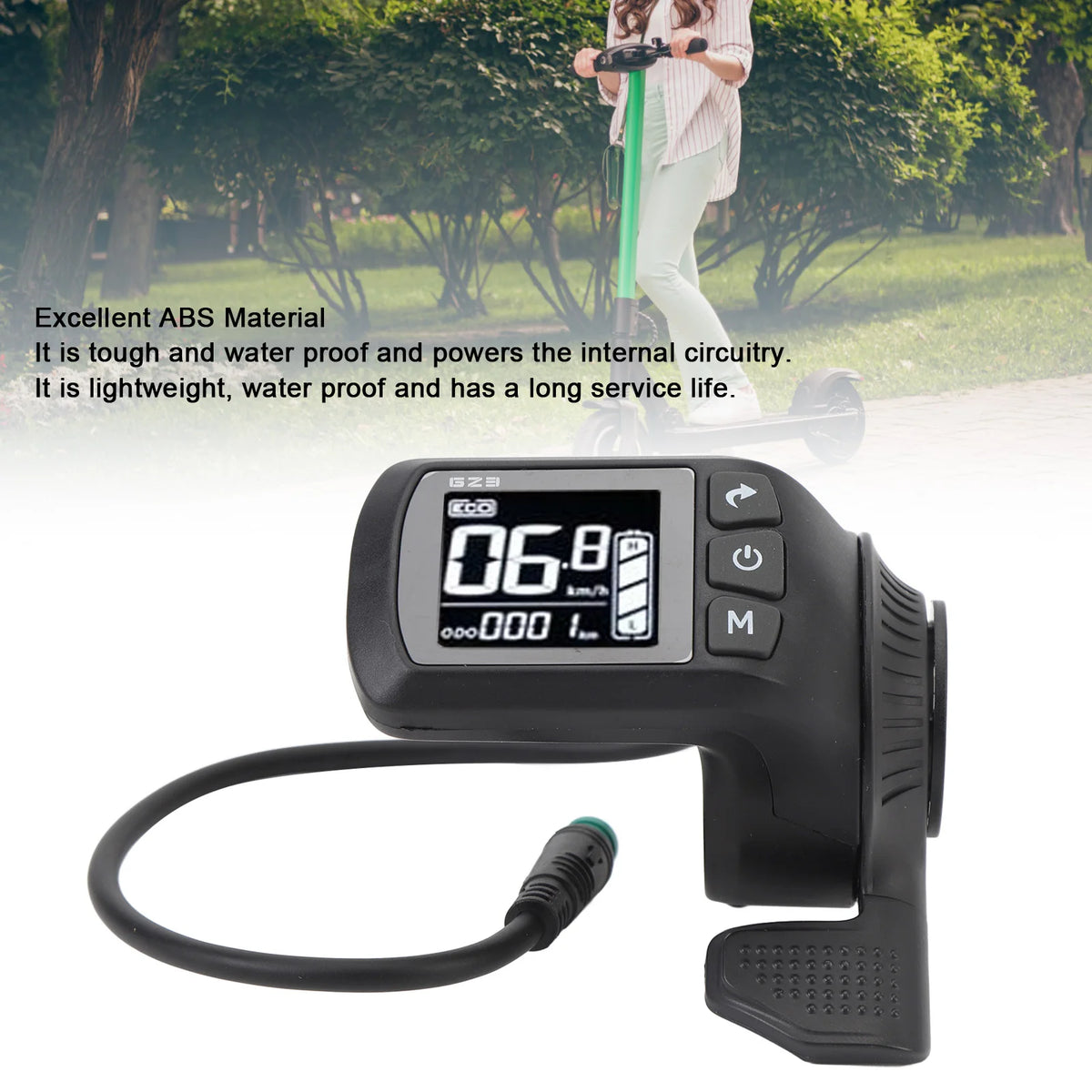 Electric Bike LCD Display 2 in 1 Water Proof 5 Pin Connector Electric Bike Display Electric Bike - Automotive LED Light