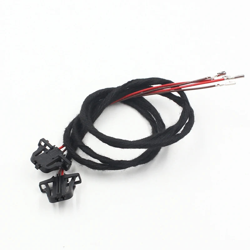 Rockeybright LED Door Warning Light Wire Harness Extension Cable for VW Golf Jetta Tiguan