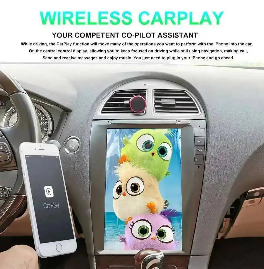 8+2568G Stereo Android 15 GPS 12.8inch Screen Video Player For Lexus ES ES240 ES300 ES330