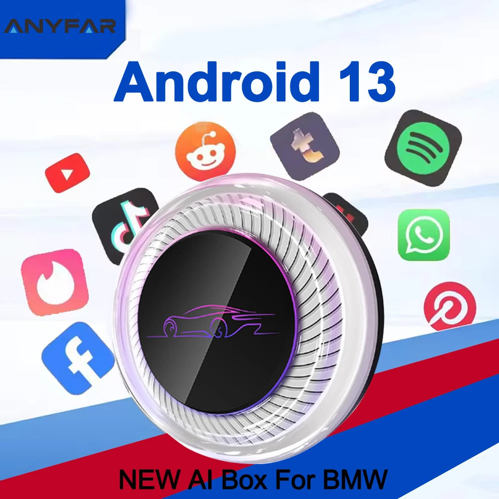 Android 13 AI Box QCM6125 For BMW Cars Wireless CarPlay For BMW ID6 ID7 ID8 ID9 Touch Scre