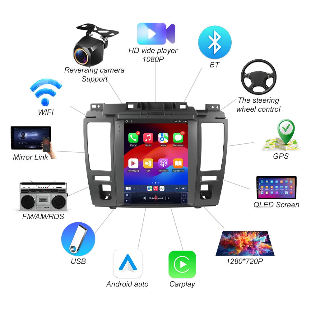 9.7 Inch Android 16 For Nissan Tiida Versa 2004-2013 Car Android Auto Wireless Carplay Rad | AUTOKITSHOP