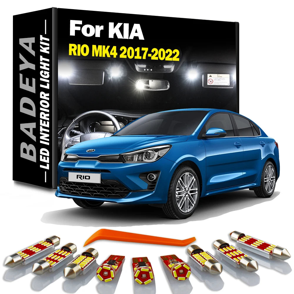 12-Piece LED Interior Light Kit for KIA MK4 - Canbus Error-Free Interior Bulbs